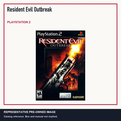 Representative pre-owned Resident Evil Outbreak (PlayStation 2), minimal product layout.