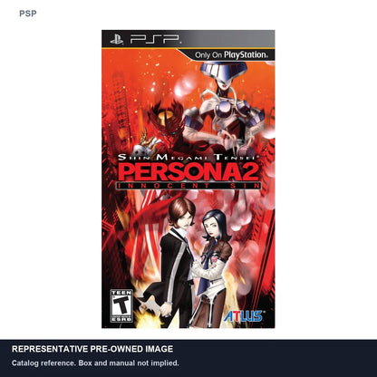 Representative pre-owned Shin Megami Tensei: Persona 2: Innocent Sin (PSP), white product reference.