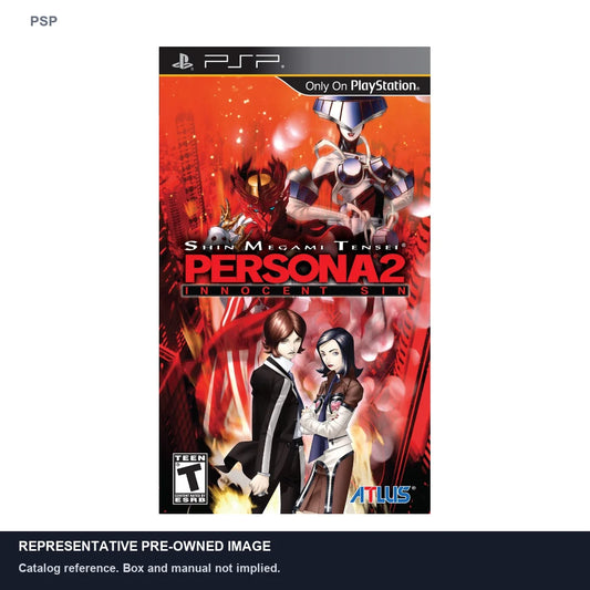 Representative pre-owned Shin Megami Tensei: Persona 2: Innocent Sin (PSP), white product reference.