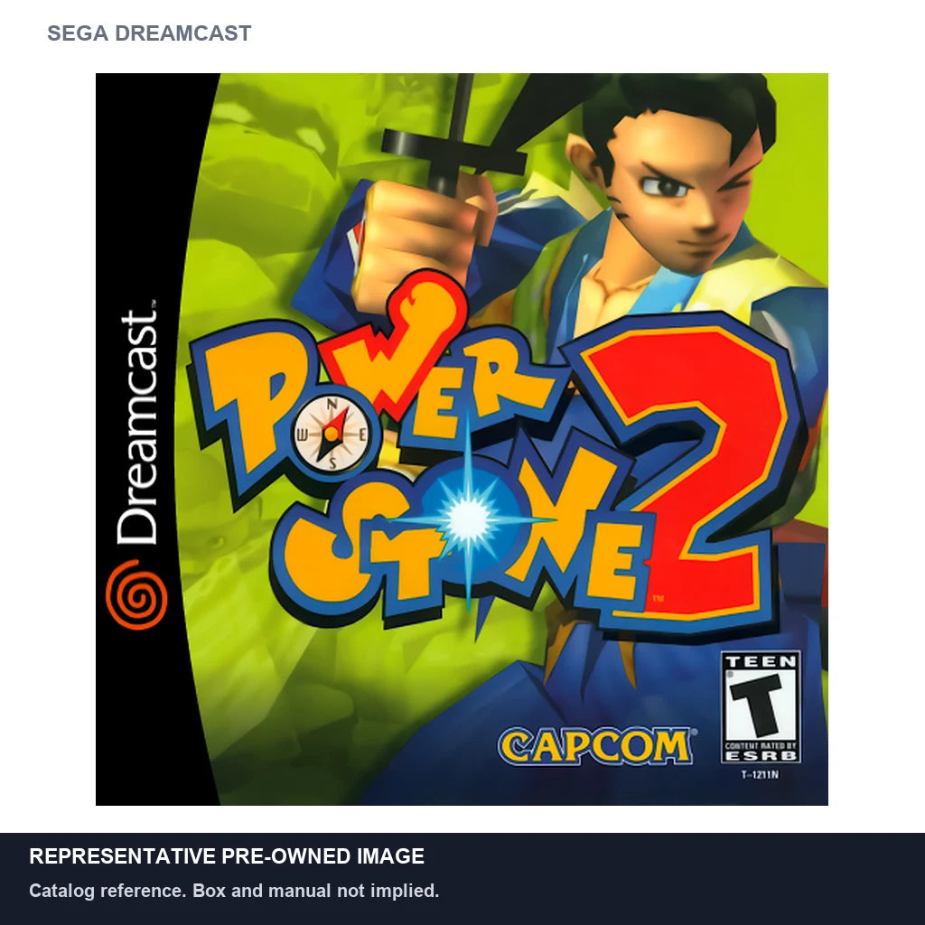 Representative pre-owned Power Stone 2 (Sega Dreamcast), white product reference.