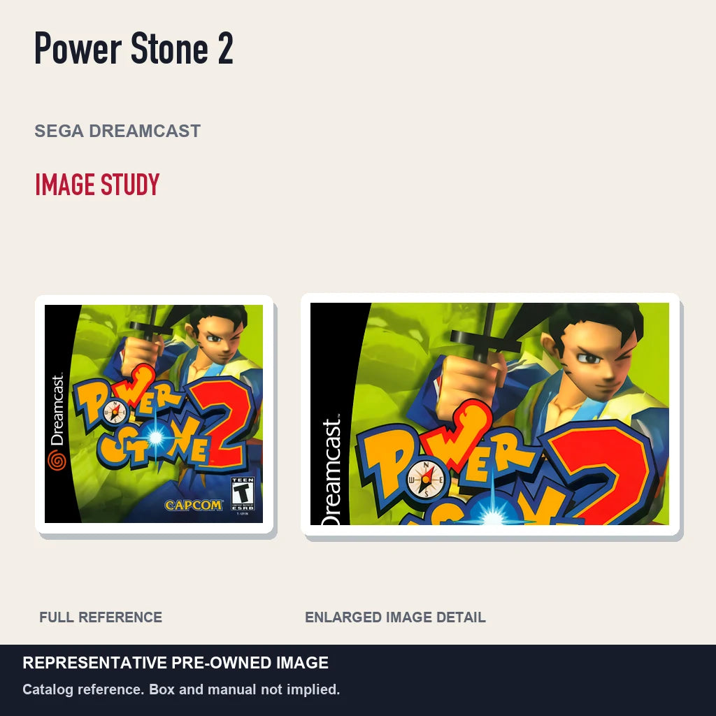 Representative pre-owned Power Stone 2 (Sega Dreamcast), full image and detail.