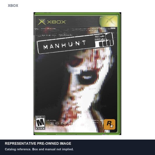 Representative pre-owned Manhunt (Xbox), white product reference.