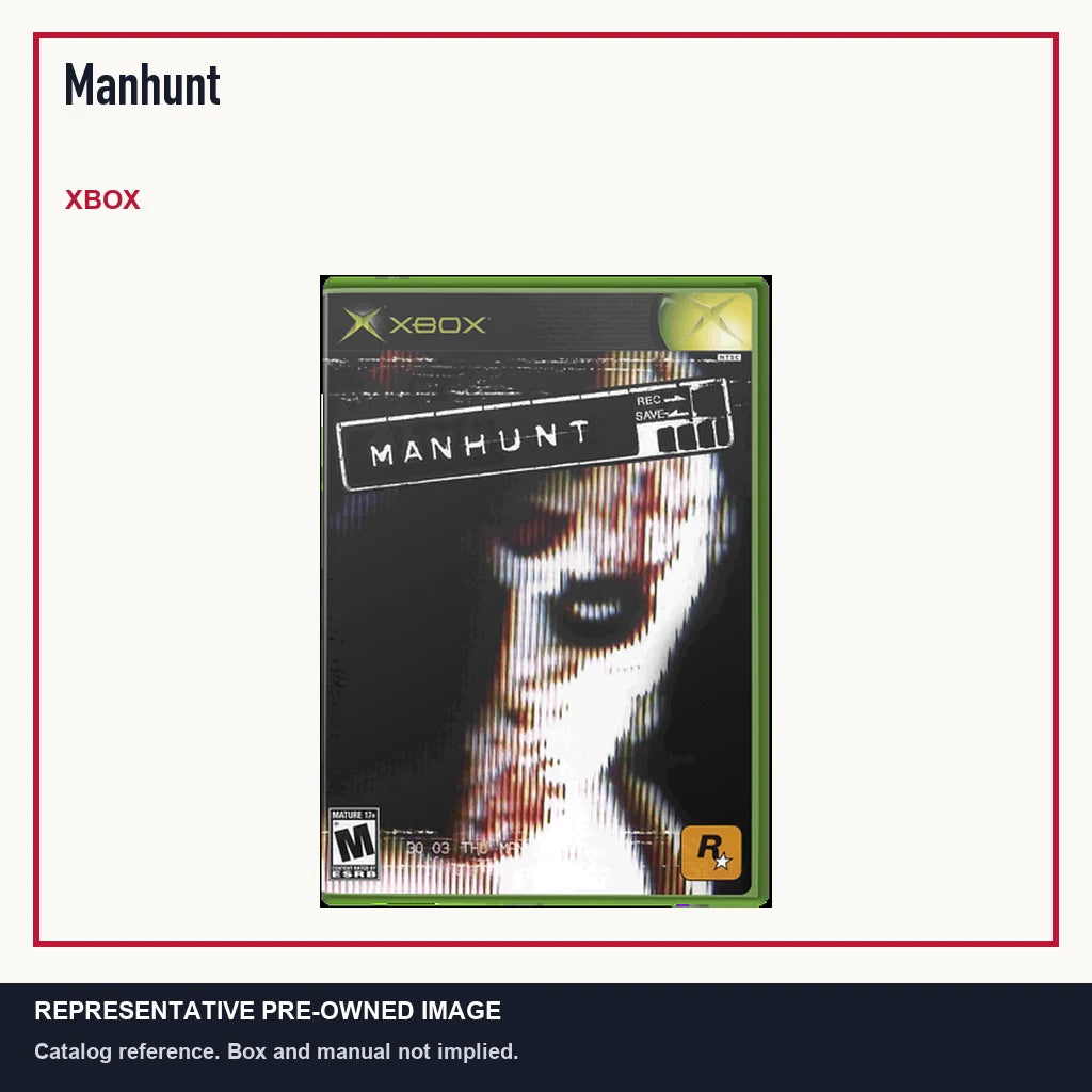 Representative pre-owned Manhunt (Xbox), minimal product layout.