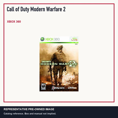 Representative pre-owned Call of Duty Modern Warfare 2 (Xbox 360), minimal product layout.
