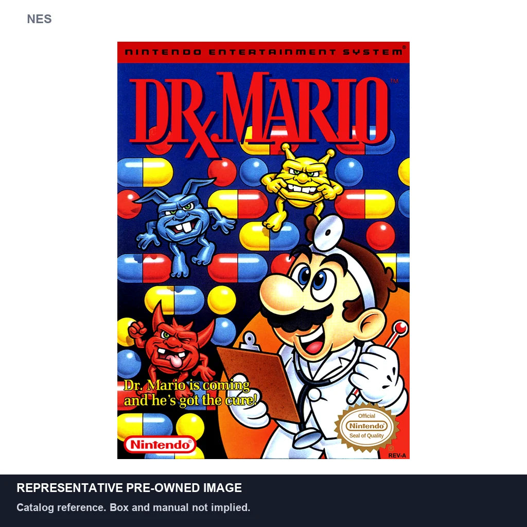 Representative pre-owned Dr. Mario (NES), white product reference.