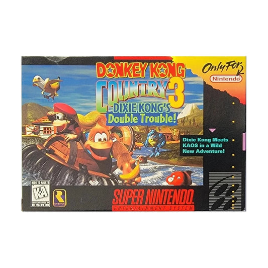 Representative pre-owned Donkey Kong Country 3 (Super Nintendo), white product reference.