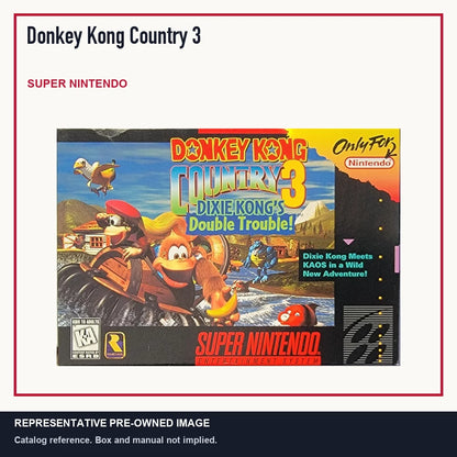 Representative pre-owned Donkey Kong Country 3 (Super Nintendo), minimal product layout.