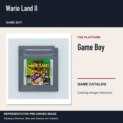 Representative pre-owned Wario Land II (Game Boy), platform product layout.