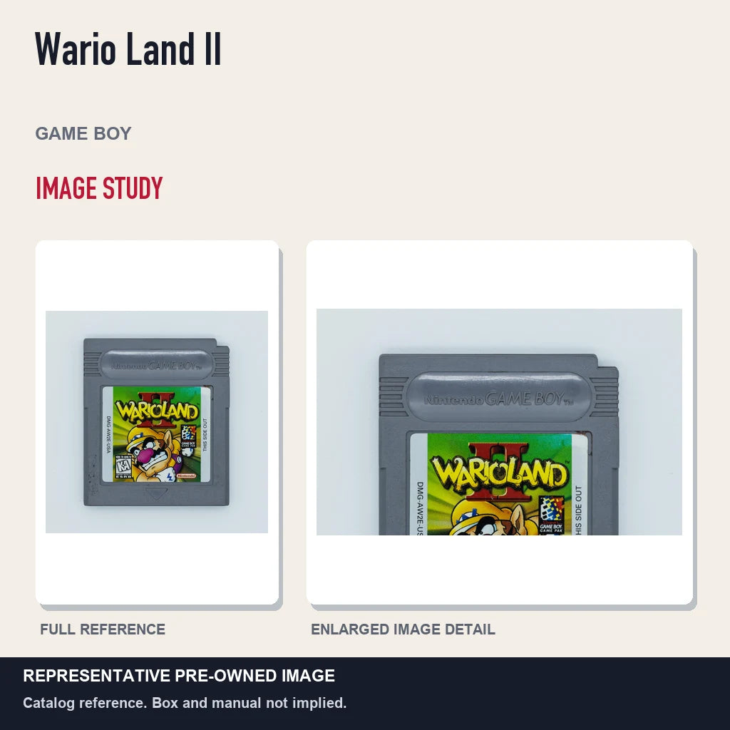 Representative pre-owned Wario Land II (Game Boy), full image and detail.
