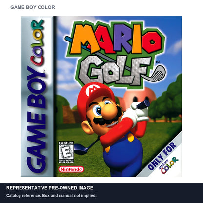 Representative pre-owned Mario Golf (Game Boy Color), white product reference.