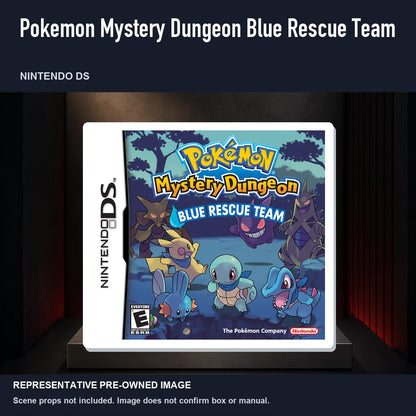 Representative pre-owned Pokemon Mystery Dungeon Blue Rescue Team (Nintendo DS), product image on a display panel.
