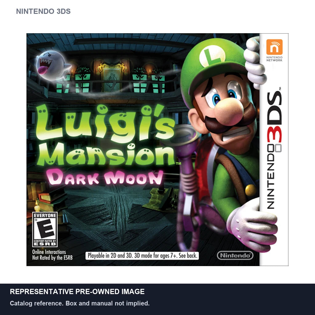 Representative pre-owned Luigi's Mansion: Dark Moon (Nintendo 3DS), white product reference.