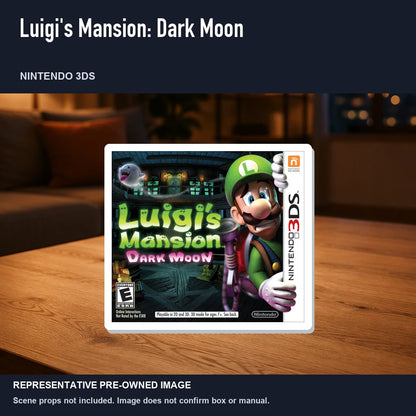 Representative pre-owned Luigi's Mansion: Dark Moon (Nintendo 3DS), product image in a styled room scene.