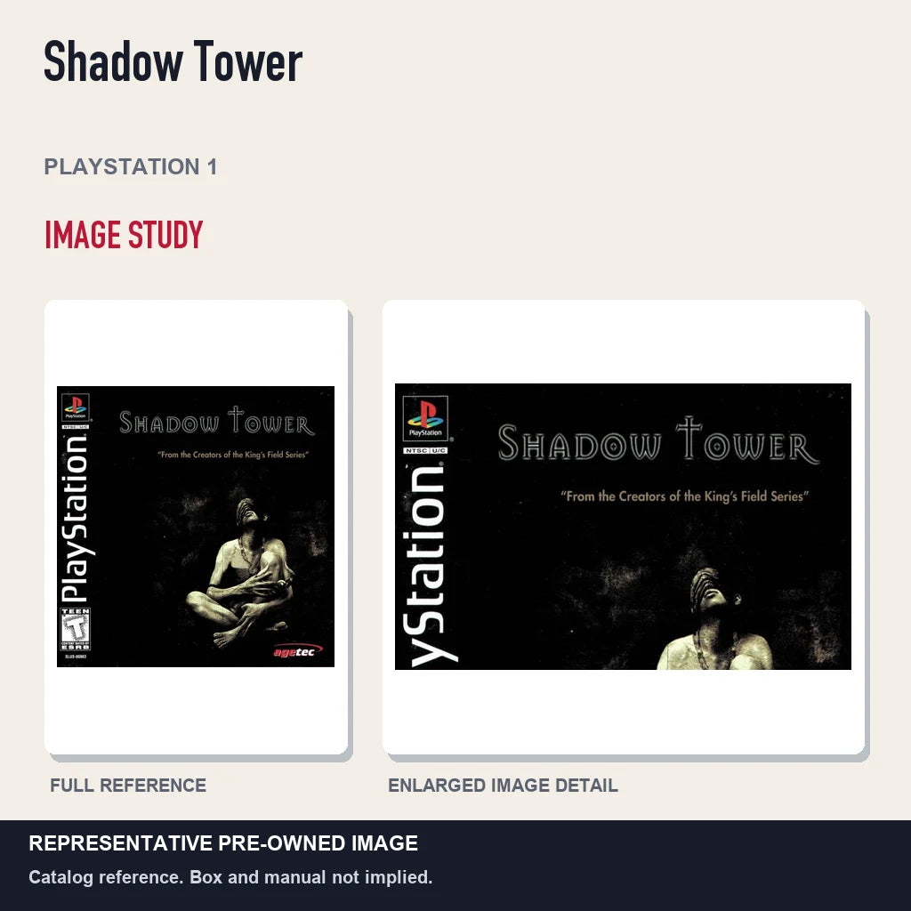 Representative pre-owned Shadow Tower (PlayStation 1), full image and detail.