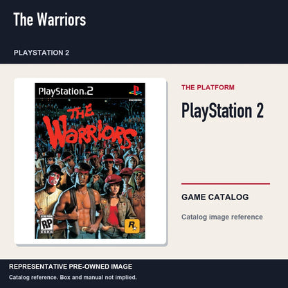 Representative pre-owned The Warriors (PlayStation 2), platform product layout.