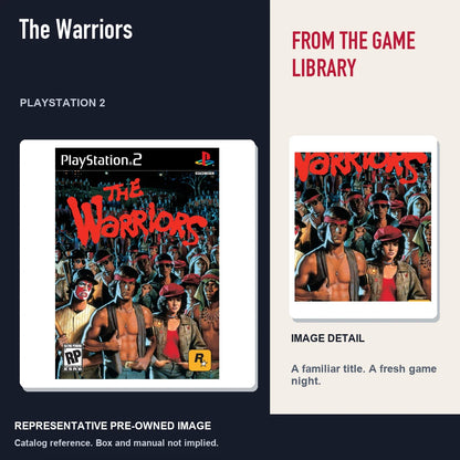 Representative pre-owned The Warriors (PlayStation 2), editorial image and detail.