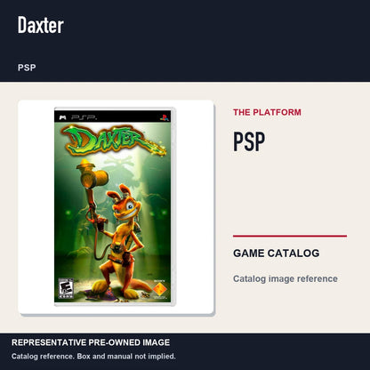 Representative pre-owned Daxter (PSP), platform product layout.