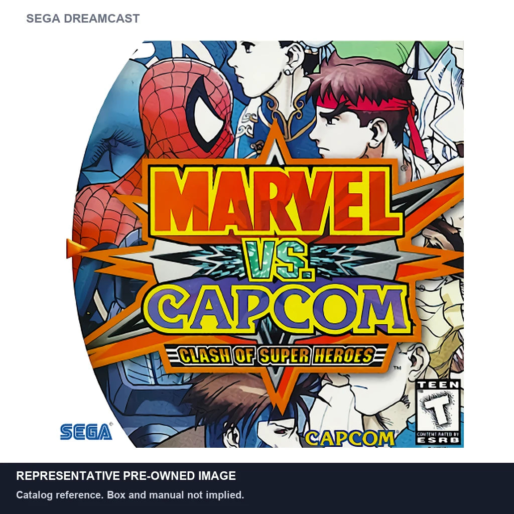 Representative pre-owned Marvel vs Capcom (Sega Dreamcast), white product reference.