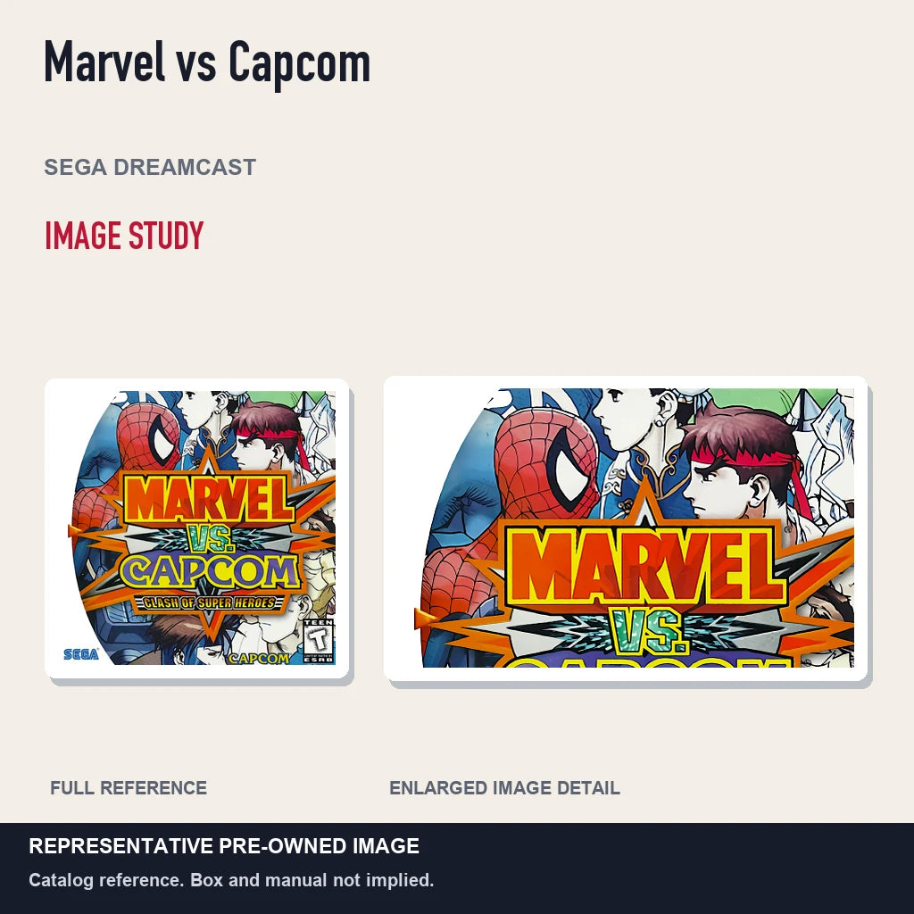 Representative pre-owned Marvel vs Capcom (Sega Dreamcast), full image and detail.