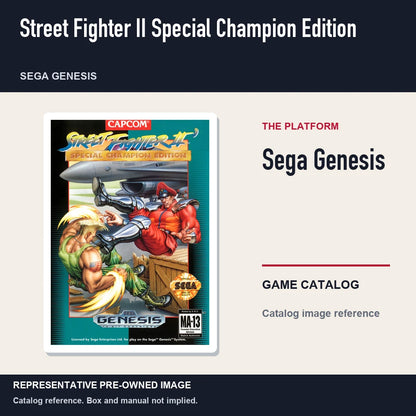 Representative pre-owned Street Fighter II Special Champion Edition (Sega Genesis), platform product layout.
