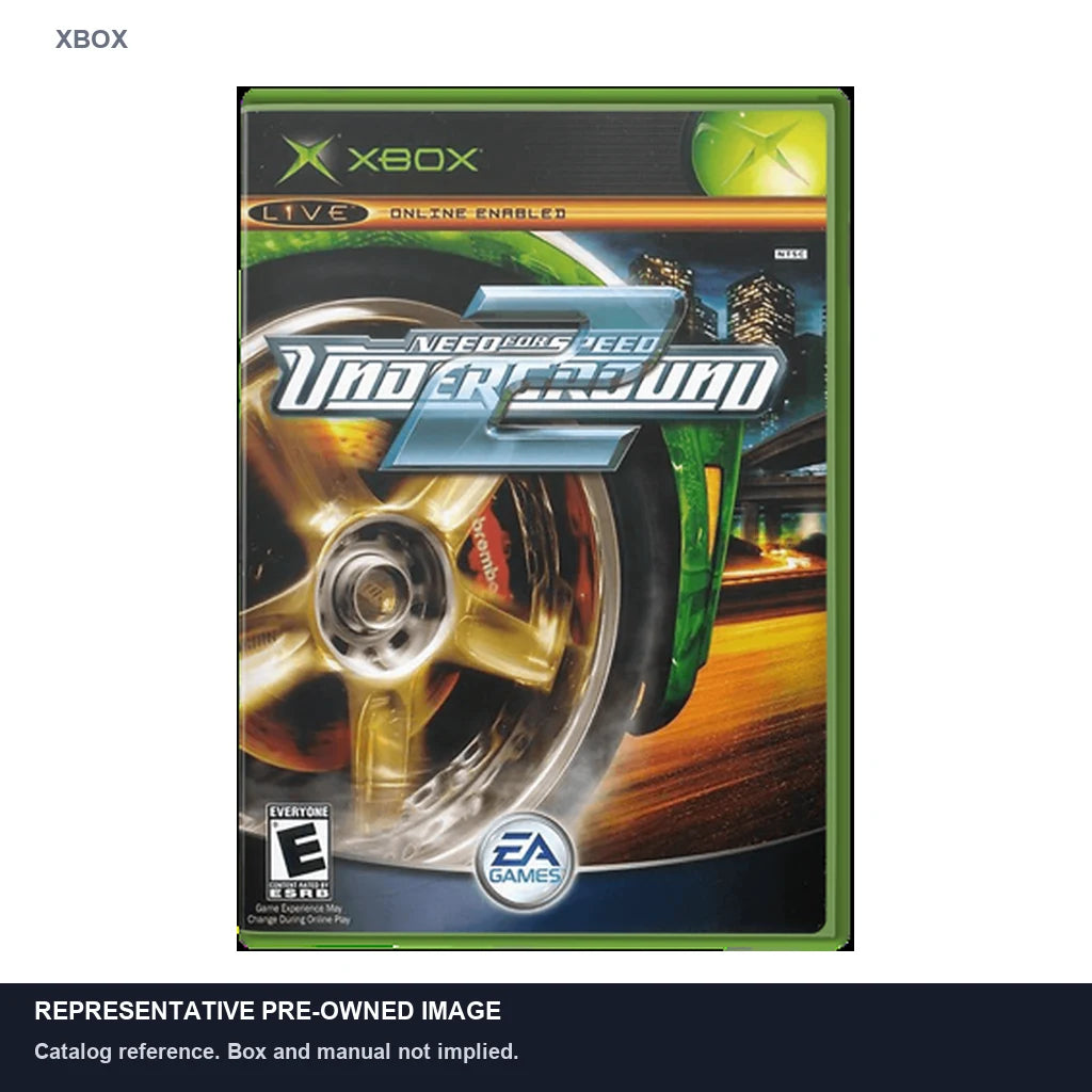 Representative pre-owned Need for Speed Underground 2 (Xbox), white product reference.