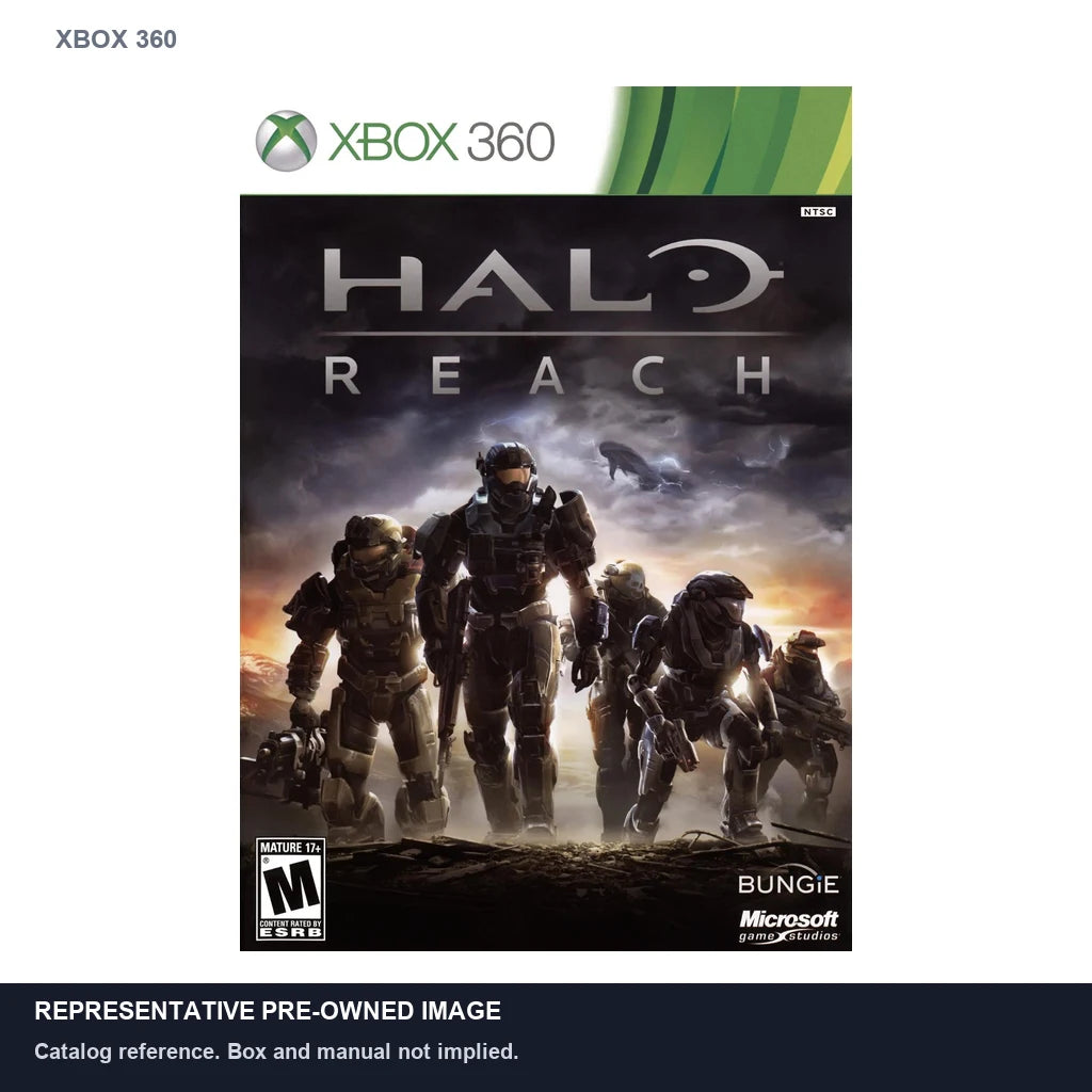Representative pre-owned Halo: Reach (Xbox 360), white product reference.