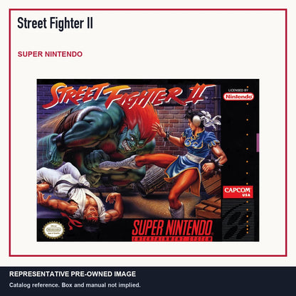 Representative pre-owned Street Fighter II (Super Nintendo), minimal product layout.