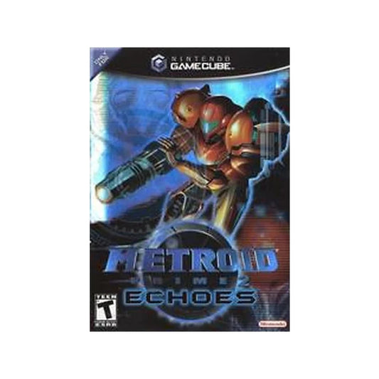 Representative pre-owned Metroid Prime 2 Echoes (GameCube), white product reference.