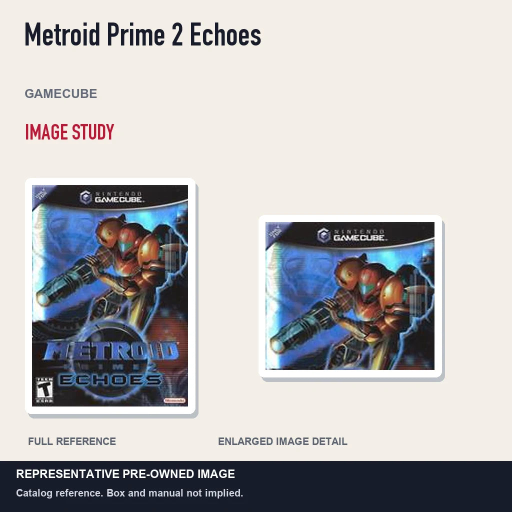 Representative pre-owned Metroid Prime 2 Echoes (GameCube), full image and detail.