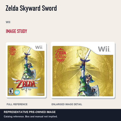 Representative pre-owned Zelda Skyward Sword (Wii), full image and detail.
