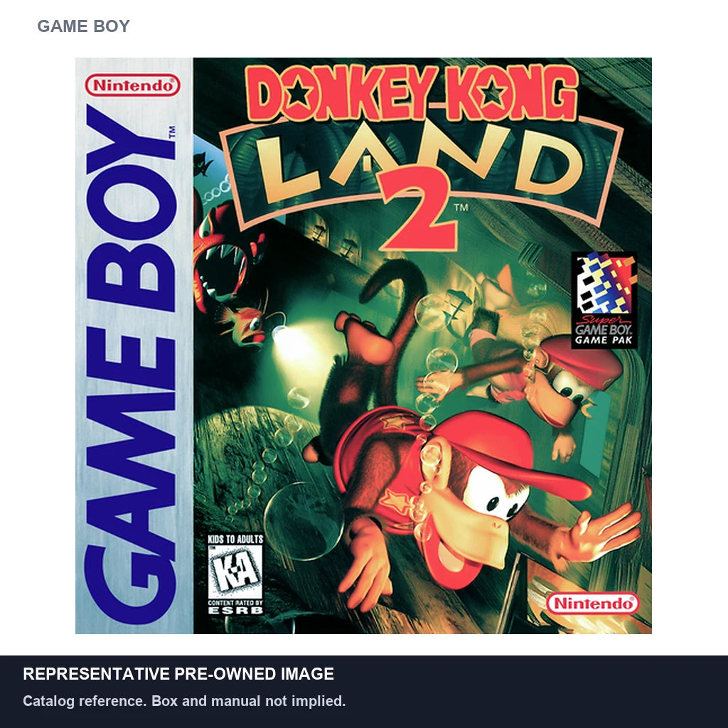 Representative pre-owned Donkey Kong Land 2 (Game Boy), white product reference.