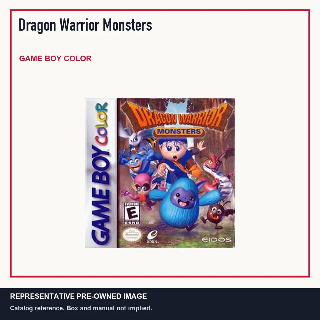 Representative pre-owned Dragon Warrior Monsters (Game Boy Color), minimal product layout.