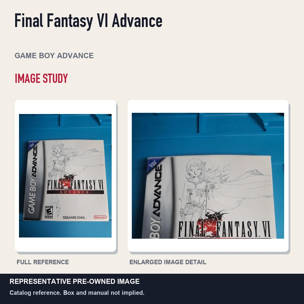 Representative pre-owned Final Fantasy VI Advance (Game Boy Advance), full image and detail.
