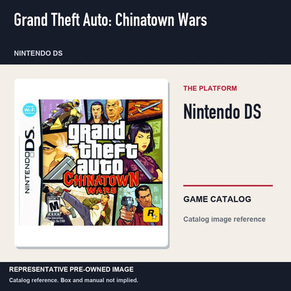 Representative pre-owned Grand Theft Auto: Chinatown Wars (Nintendo DS), platform product layout.