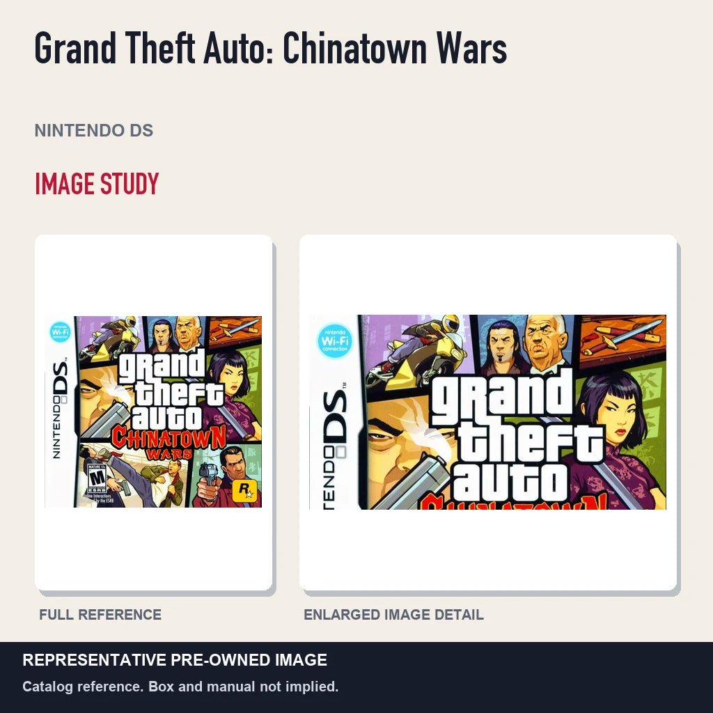 Representative pre-owned Grand Theft Auto: Chinatown Wars (Nintendo DS), full image and detail.