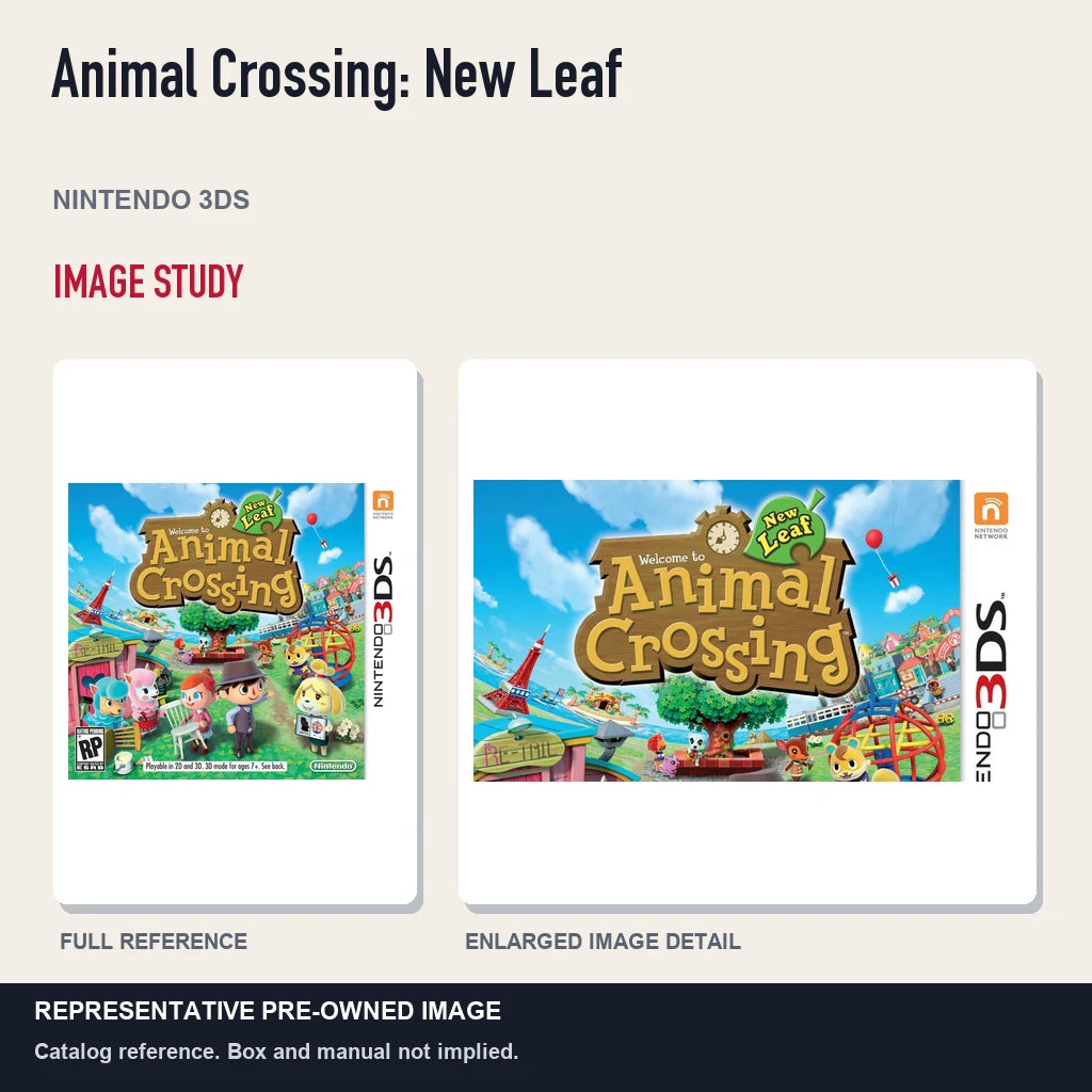 Representative pre-owned Animal Crossing: New Leaf (Nintendo 3DS), full image and detail.