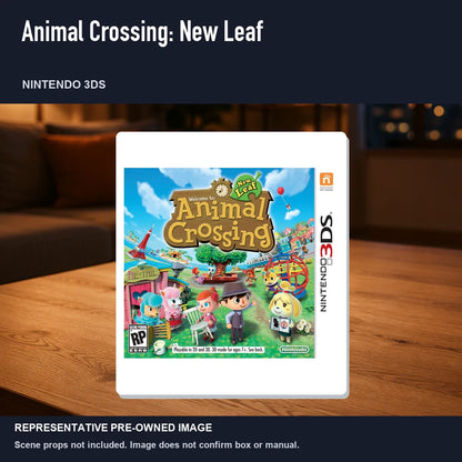 Representative pre-owned Animal Crossing: New Leaf (Nintendo 3DS), product image in a styled room scene.