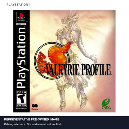 Representative pre-owned Valkyrie Profile (PlayStation 1), white product reference.