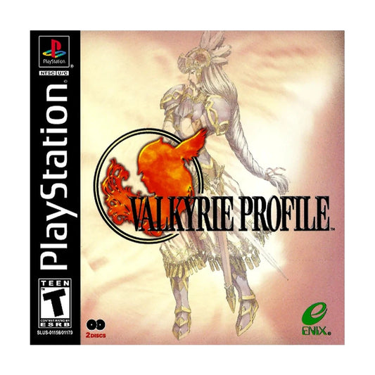 Representative pre-owned Valkyrie Profile (PlayStation 1), white product reference.