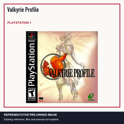 Representative pre-owned Valkyrie Profile (PlayStation 1), minimal product layout.