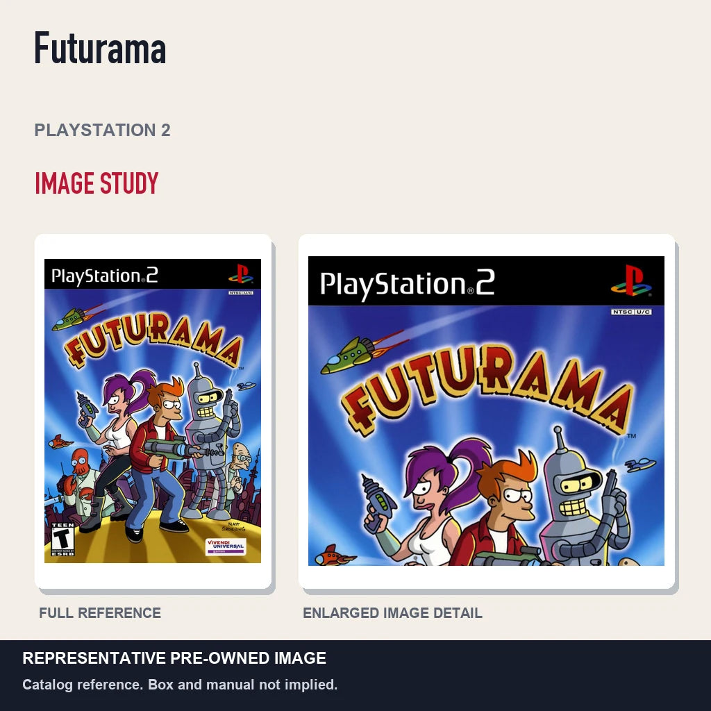 Representative pre-owned Futurama (PlayStation 2), full image and detail.