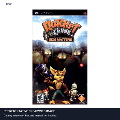 Representative pre-owned Ratchet & Clank Size Matters (PSP), white product reference.