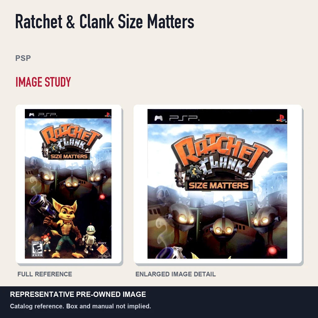 Representative pre-owned Ratchet & Clank Size Matters (PSP), full image and detail.