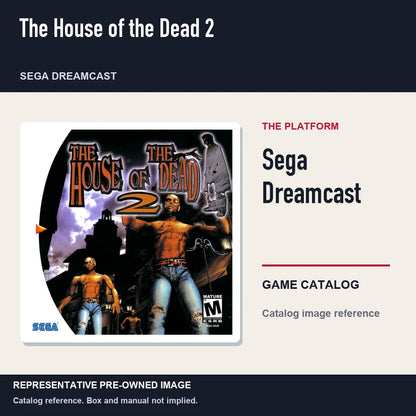 Representative pre-owned The House of the Dead 2 (Sega Dreamcast), platform product layout.