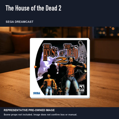 Representative pre-owned The House of the Dead 2 (Sega Dreamcast), product image in a styled room scene.