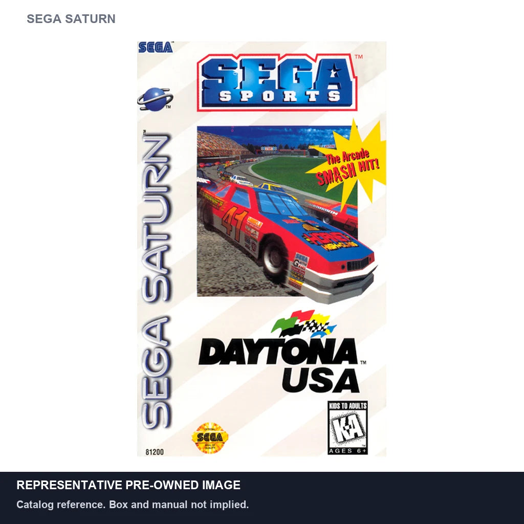 Representative pre-owned Daytona USA (Sega Saturn), white product reference.