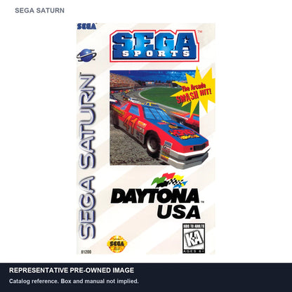 Representative pre-owned Daytona USA (Sega Saturn), white product reference.