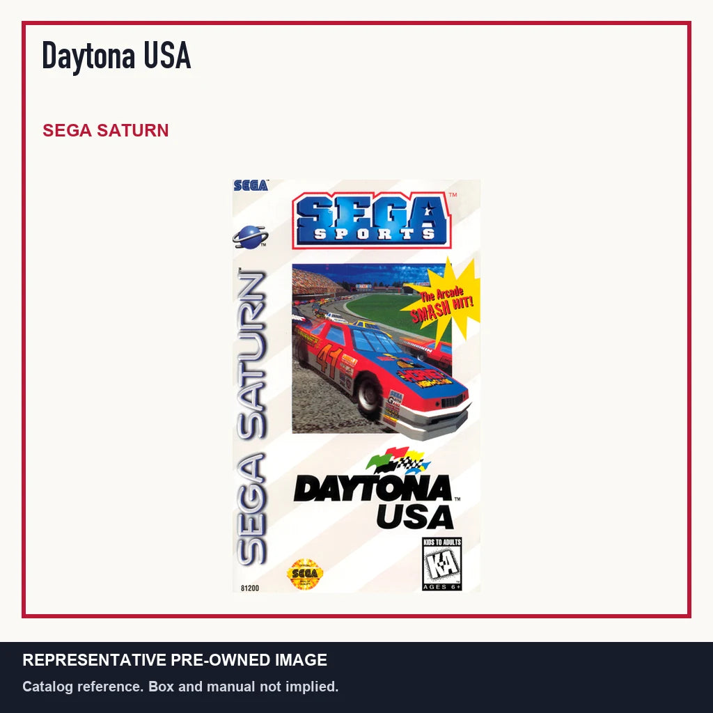Representative pre-owned Daytona USA (Sega Saturn), minimal product layout.