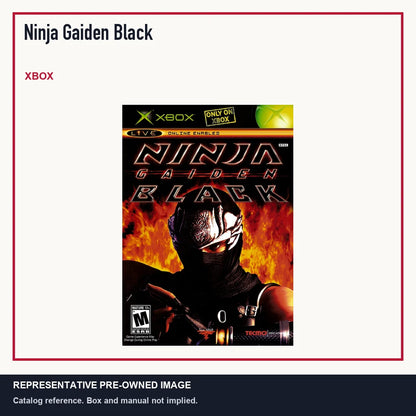 Representative pre-owned Ninja Gaiden Black (Xbox), minimal product layout.