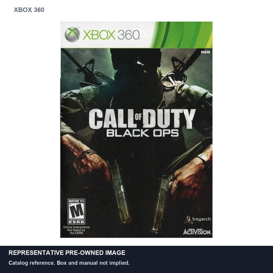 Representative pre-owned Call of Duty Black Ops (Xbox 360), white product reference.